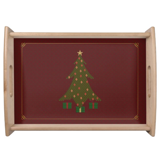 Quilted Christmas Serving Tray (Front)