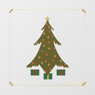 Quilted Christmas Wall Decal
