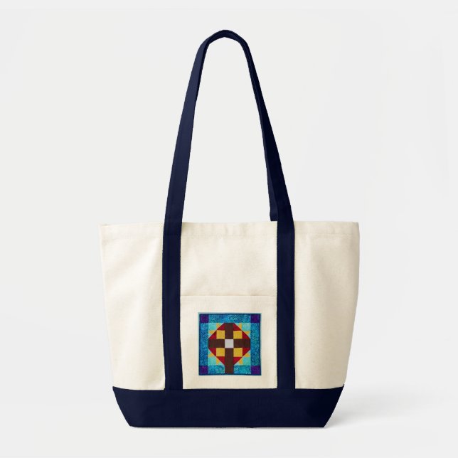 Quilted Cross tote bag (Front)