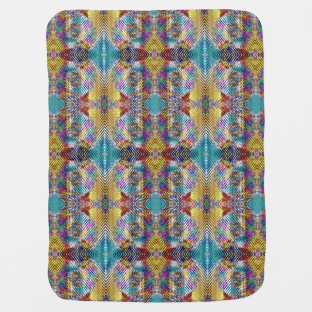 Quilted Design Baby Blanket (Front)