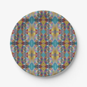 Quilted Design Paper Plates