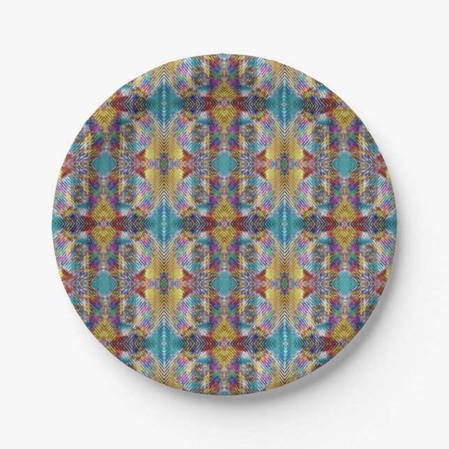 Quilted Design Paper Plates (Front)