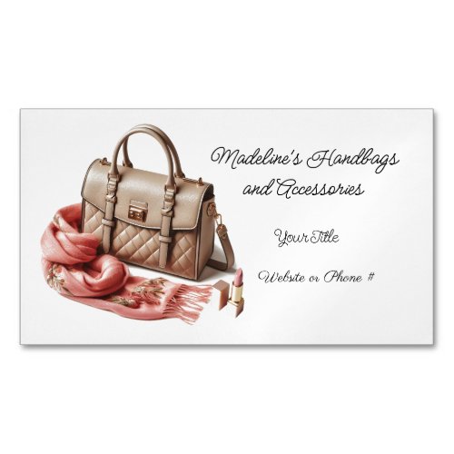 Quilted Designer Handbag Accessory Business Card