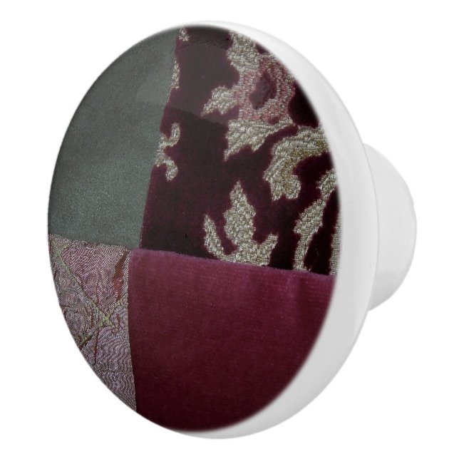 Quilted Fabric Ceramic Knob (Right)