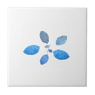 Quilted Floral Ceramic Tile