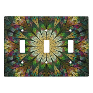 Quilted Flower Light Switch Cover