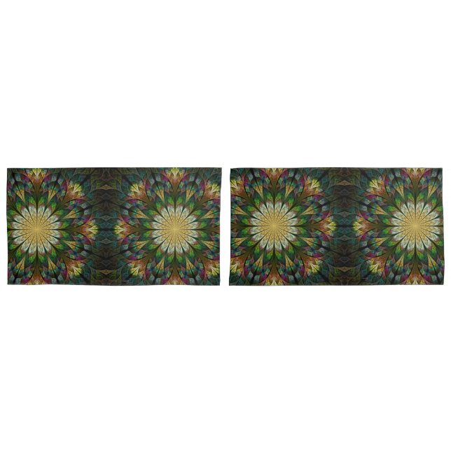 Quilted Flower Pillow Case (Front-Set)