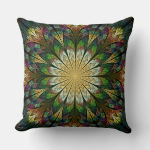 Quilted Flower Throw Pillow