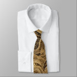 Quilted Gold Abstract Design Neck Tie<br><div class="desc">Designed by Carrie Fink.  Printed and shipped by Zazzle or their partners.</div>