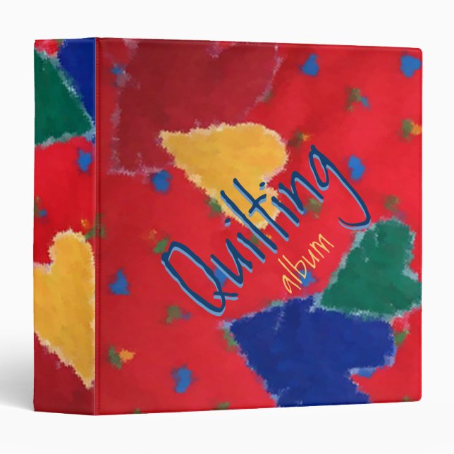 Quilted Hearts Binder (Front/Spine)