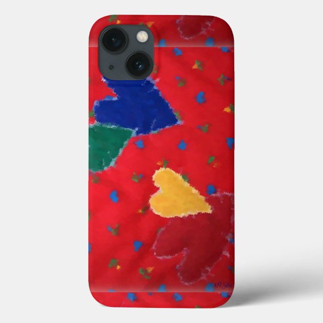 Quilted Hearts Case-Mate iPhone Case (Back)