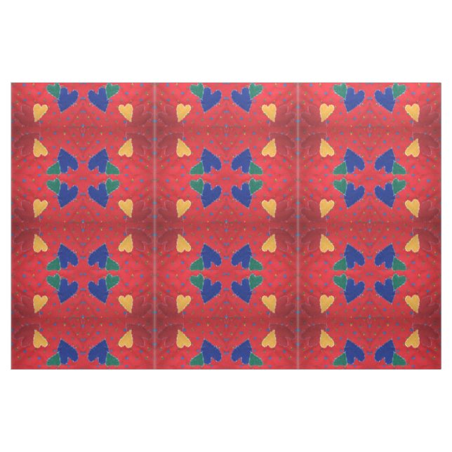 Quilted Hearts Fabric (Fat Quarter)