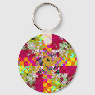 Quilted Keychain