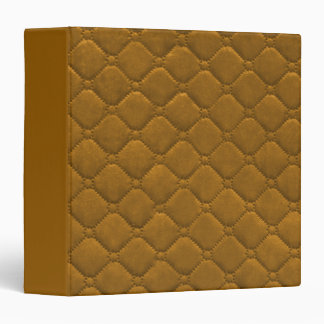 Quilted Look Gold 3 Ring Binder