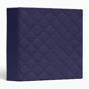 Quilted Look Navy Blue Binder