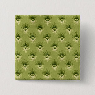 Quilted Olive Vintage Wallpaper Pinback Button