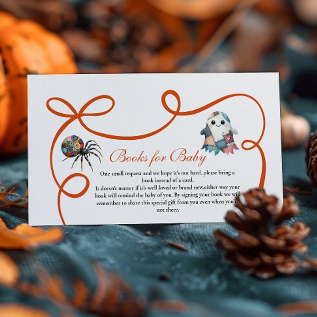 Quilted Patchwork Halloween Books for Baby Enclosure Card (Creator Uploaded)