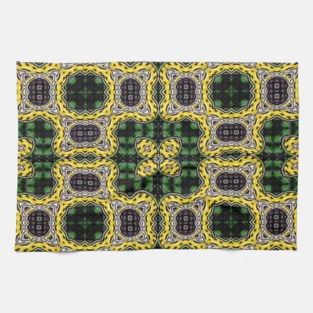Quilted Pattern Style Kitche Towel-Design 1 Towel (Horizontal)