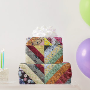 Quilted Print Pattern Wrapping Paper