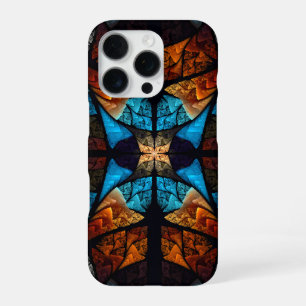 Quilted Star Abstract in Blues iPhone 16 Pro Case