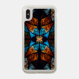 Quilted Star Abstract in Blues Speck iPhone XS Max Case