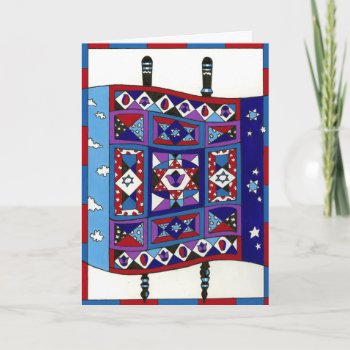 Quilted Torah Card by judynd at Zazzle