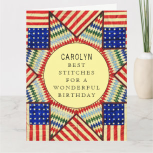 quilter birthday card