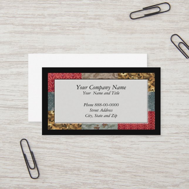 Quilter Business Card (Front/Back In Situ)