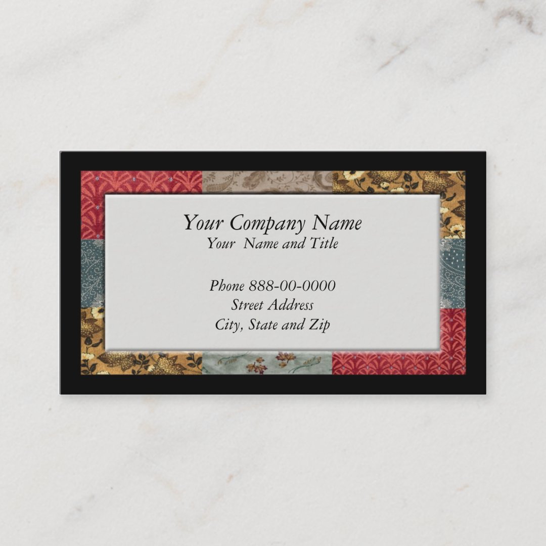 Quilter Business Card | Zazzle