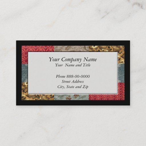 Customizable Quilter Business Card