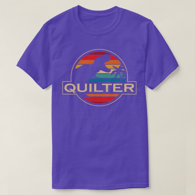 Quilter Dinosaur T-Shirt (Design Front)