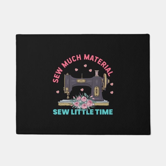 Quilter Gift | Sew Much Material Doormat (Front)