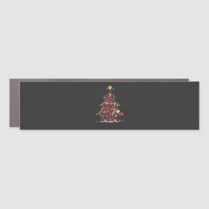 Quilter Merry Christmas Tree Quilt Block Quilting Car Magnet