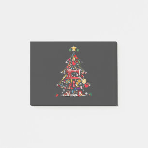 Quilter Merry Christmas Tree Quilt Block Quilting Post-it Notes