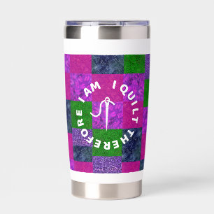 Quilter Mom Grandma quilting fabric patchwork Insulated Tumbler