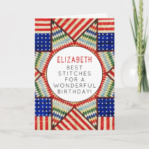 Quilter Quilt Birthday Card