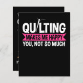 Quilter Quilting Sewing Gifts (Front/Back)