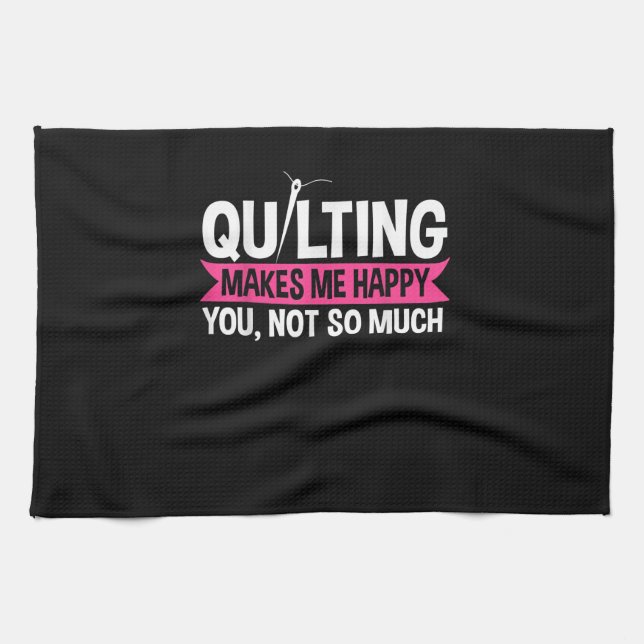 Quilter Quilting Sewing Gifts Kitchen Towel (Horizontal)