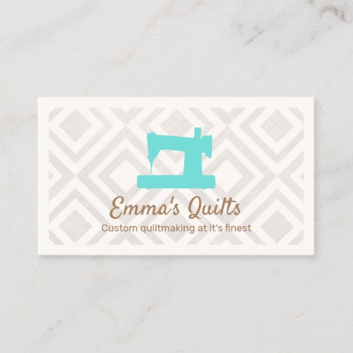 Quilter Quilting Sewing Machine Calling Card