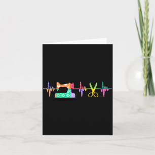Quilter Sewing Heartbeat For Quilting Lover Mm Card