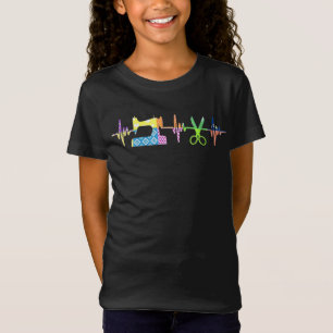 Quilter Sewing Heartbeat - Quilting Lover T-Shirt