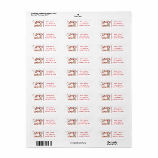 Quilter Sewing Machine Address Labels | Zazzle