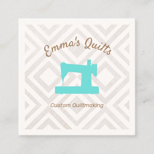 Quilter Sewing machine Calling Card