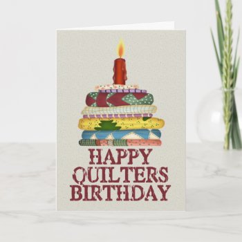 Quilters Birthday Card by RainbowCards at Zazzle