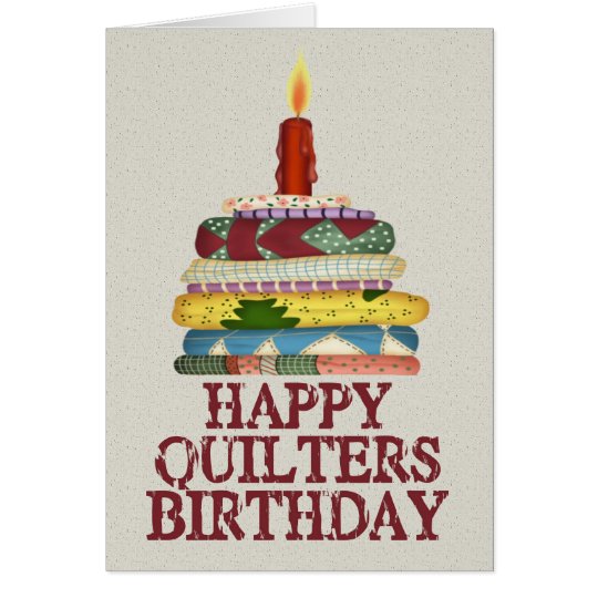 Quilters Birthday Card Zazzle