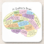 Quilter&#39;s Brain Coaster at Zazzle