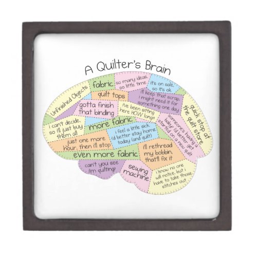 Quilters Brain Jewelry Box