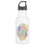 Quilter&#39;s Brain Stainless Steel Water Bottle at Zazzle