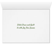 Quilter's Dala Horse Christmas Card (Inside Horizontal (Bottom))