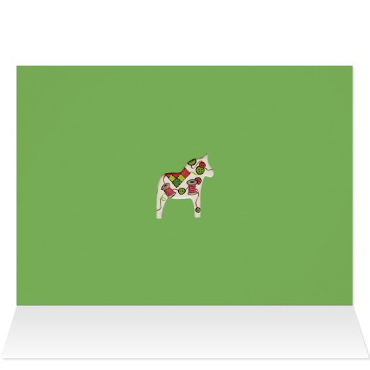 Quilter's Dala Horse Christmas Card (Inside Horizontal (Top))